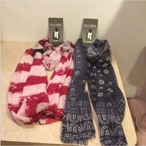 Falls Creek Woman’s Scarf set OSFM can be worn multiple ways set of 2